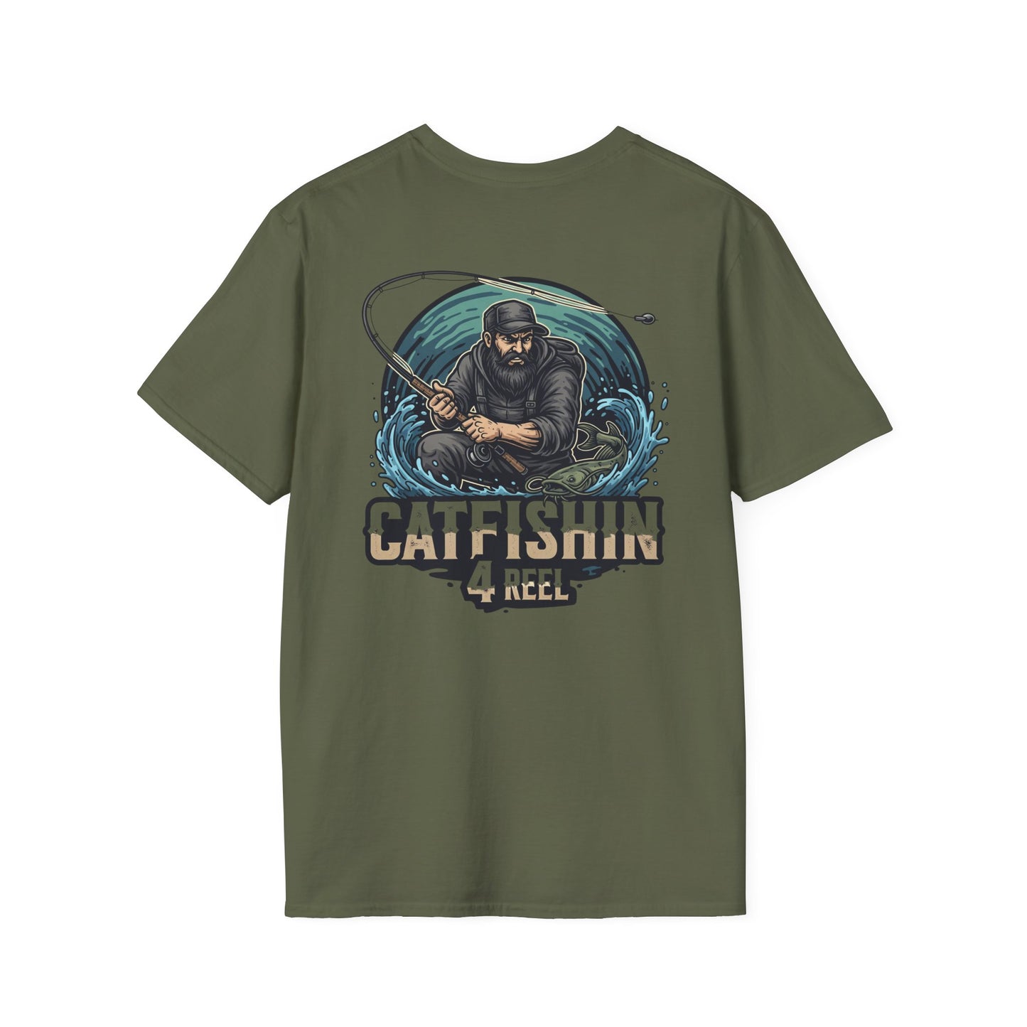 Catfishin' 4 Reel Unisex T-Shirt, Fishing Apparel, Gift for Anglers, Summer Style, Outdoor Adventure Shirt