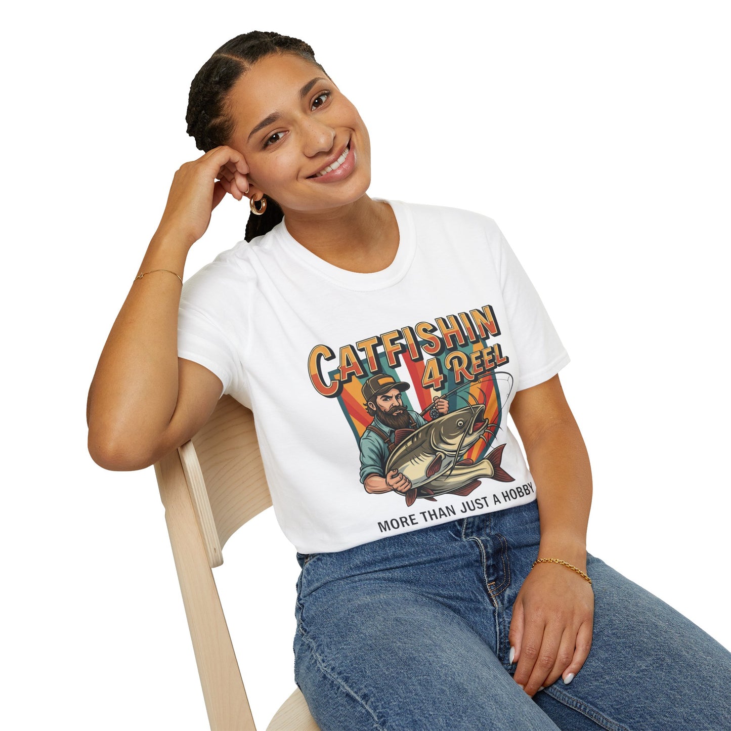 Fishing Lover's Catfishin' T-Shirt, Gift for Anglers, Funny Fishing Tee, Weekend Adventure Top, Outdoor Hobby Shirt