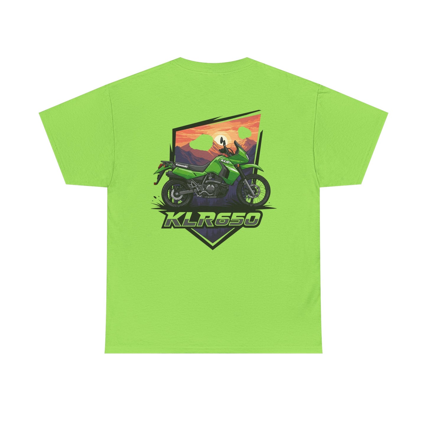 KLR650 Motorcycle Tee for Adventure Lovers, Unisex Heavy Cotton Shirt, Unique Gift for Bikers, Casual Fashion, Outdoor Apparel