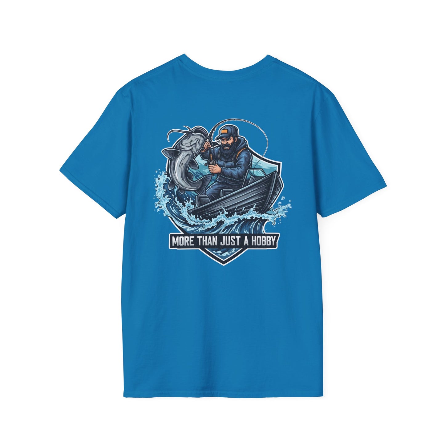 Fishing Enthusiast Unisex Softstyle T-Shirt - Perfect Gift for Anglers, Fishing Hobbyist, Summer Celebrations, Outdoor Adventures