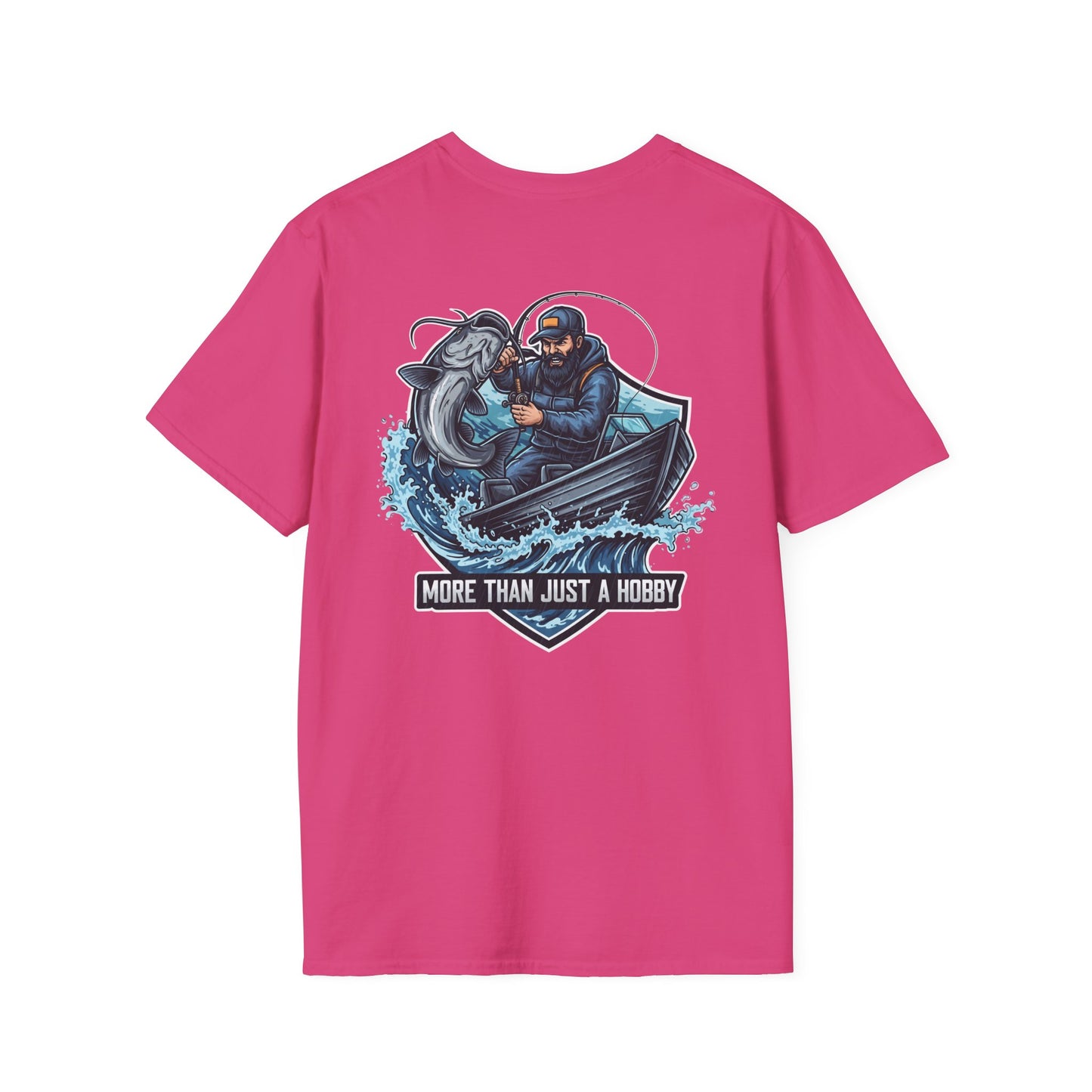 Fishing Enthusiast Unisex Softstyle T-Shirt - Perfect Gift for Anglers, Fishing Hobbyist, Summer Celebrations, Outdoor Adventures