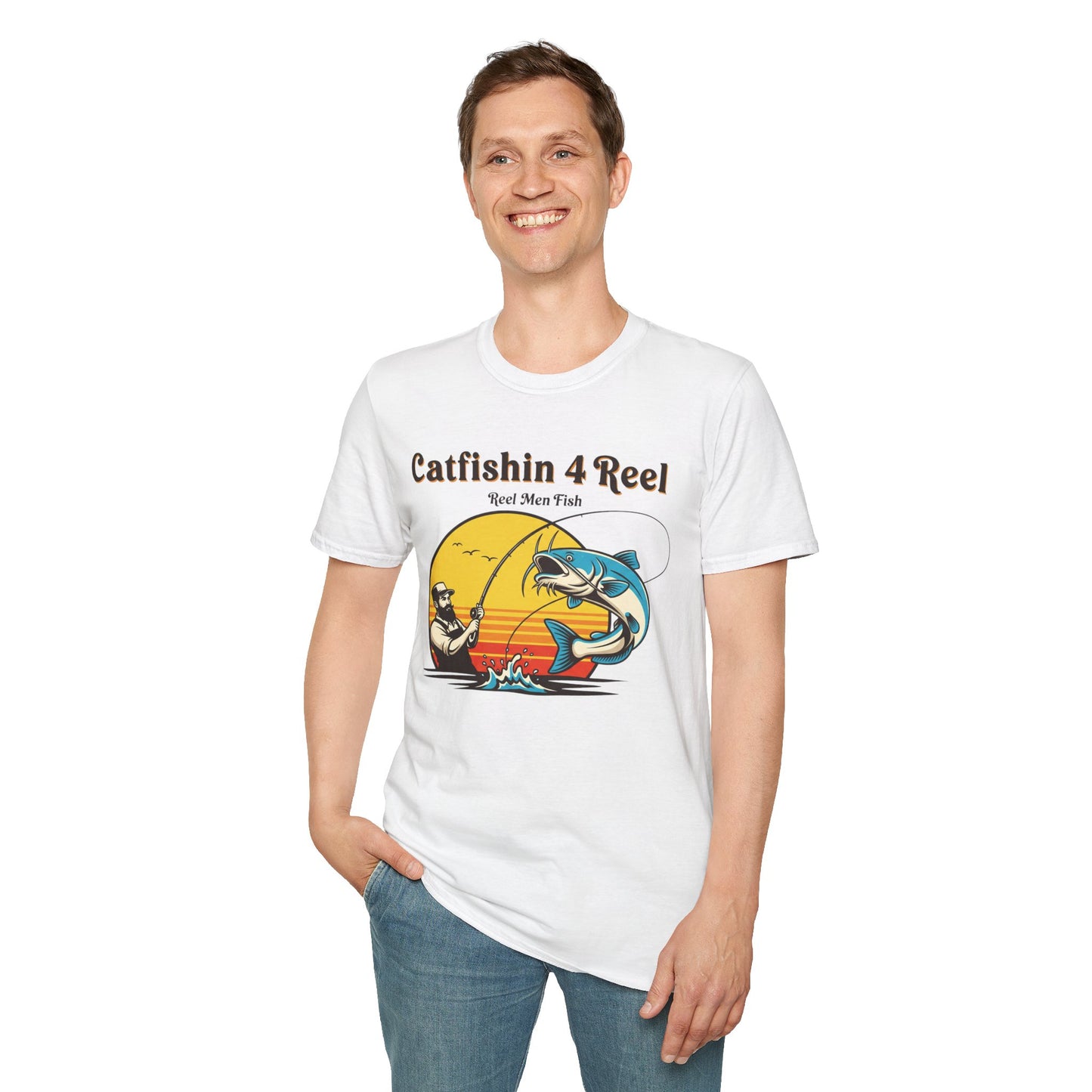 Catchy Catfishin' T-Shirt for Fishing Lovers, Unisex Fishing Tee, Outdoor Adventure Shirt, Gift for Anglers, Casual Summer Wear