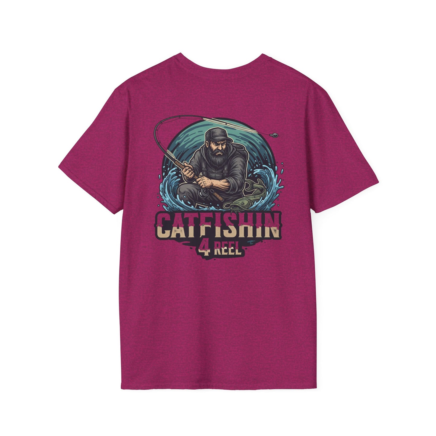 Catfishin' 4 Reel Unisex T-Shirt, Fishing Apparel, Gift for Anglers, Summer Style, Outdoor Adventure Shirt