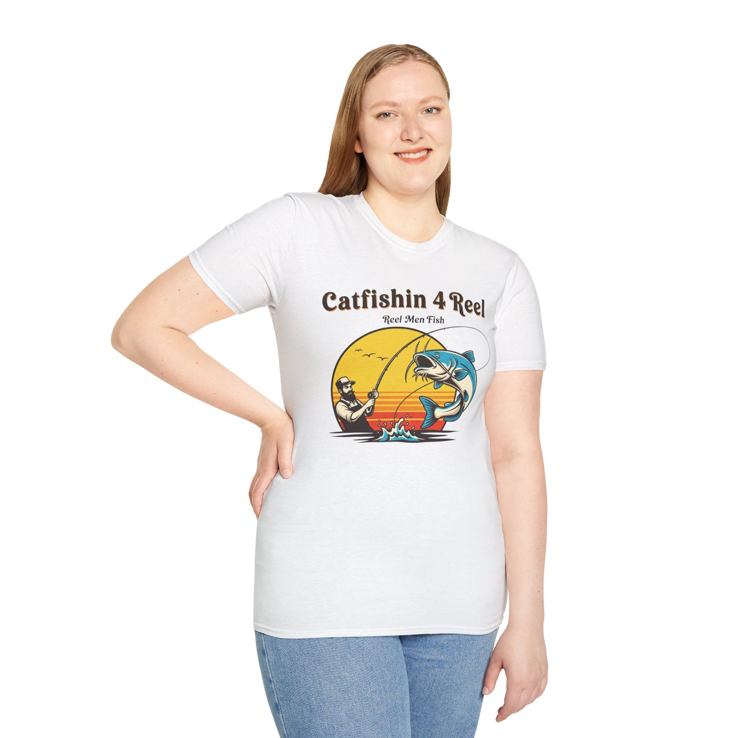 Catchy Catfishin' T-Shirt for Fishing Lovers, Unisex Fishing Tee, Outdoor Adventure Shirt, Gift for Anglers, Casual Summer Wear