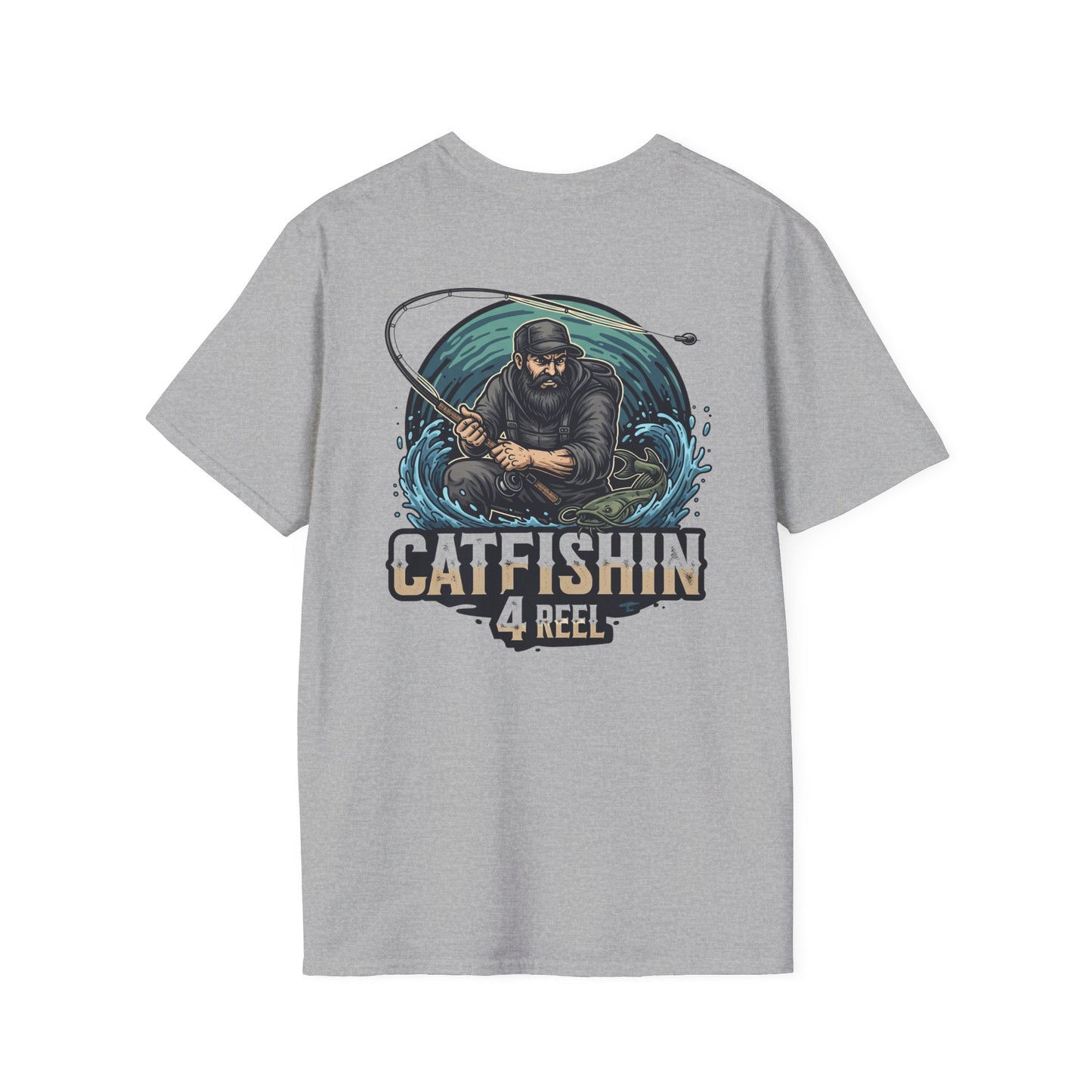 Catfishin' 4 Reel Unisex T-Shirt, Fishing Apparel, Gift for Anglers, Summer Style, Outdoor Adventure Shirt