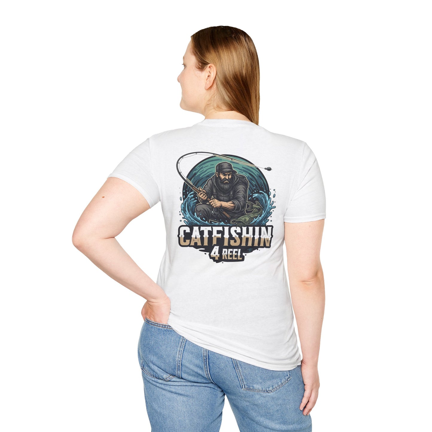 Catfishin' 4 Reel Unisex T-Shirt, Fishing Apparel, Gift for Anglers, Summer Style, Outdoor Adventure Shirt