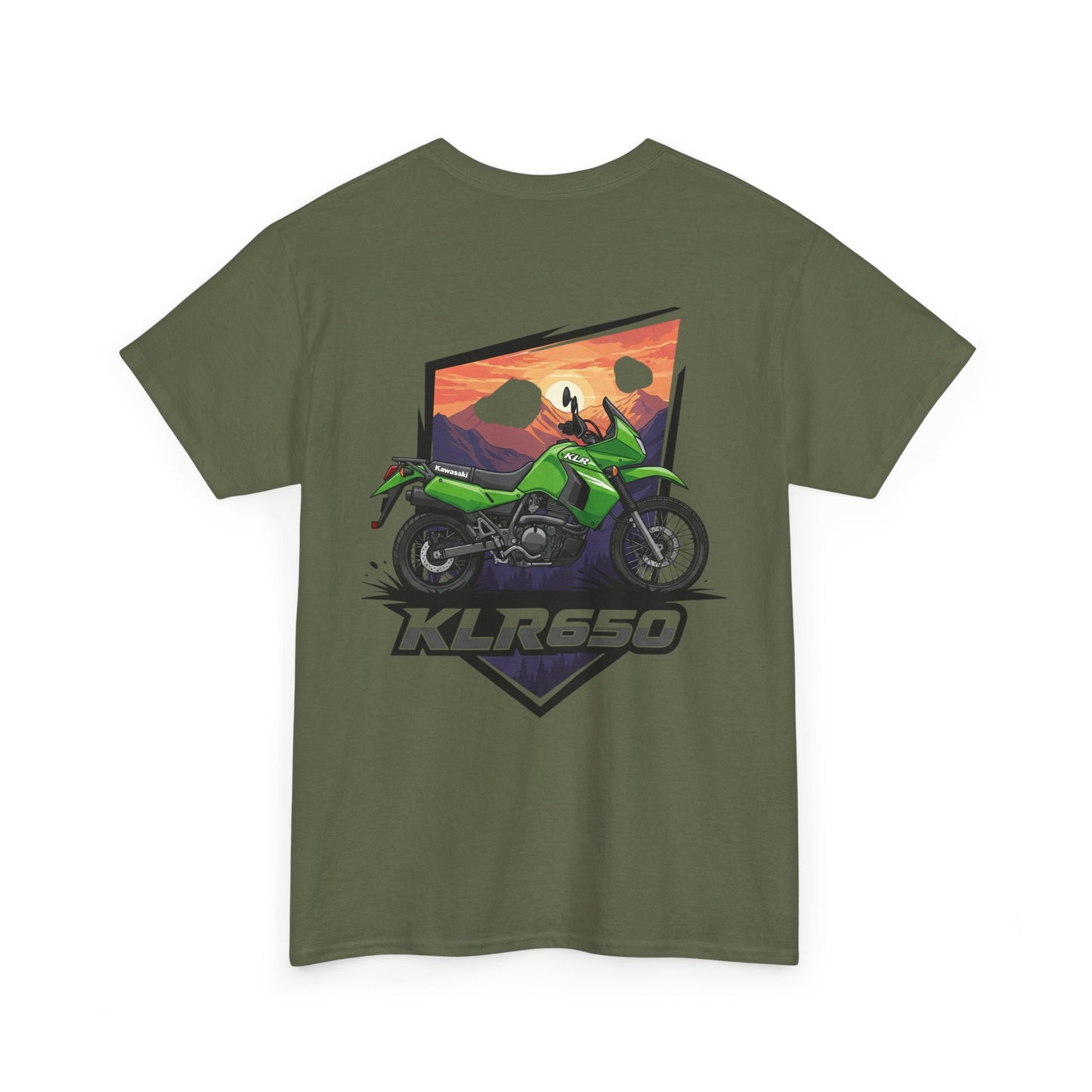 KLR650 Motorcycle Tee for Adventure Lovers, Unisex Heavy Cotton Shirt, Unique Gift for Bikers, Casual Fashion, Outdoor Apparel