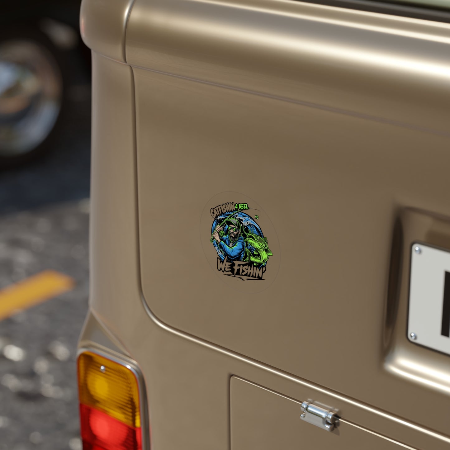 Fishing Outdoor Sticker, Catfish Design for Coolers, Boats, Water Bottles, Laptop, Nature Lovers, Gifts for Fishermen