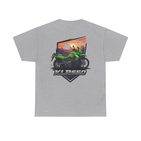 KLR650 Motorcycle Tee for Adventure Lovers, Unisex Heavy Cotton Shirt, Unique Gift for Bikers, Casual Fashion, Outdoor Apparel