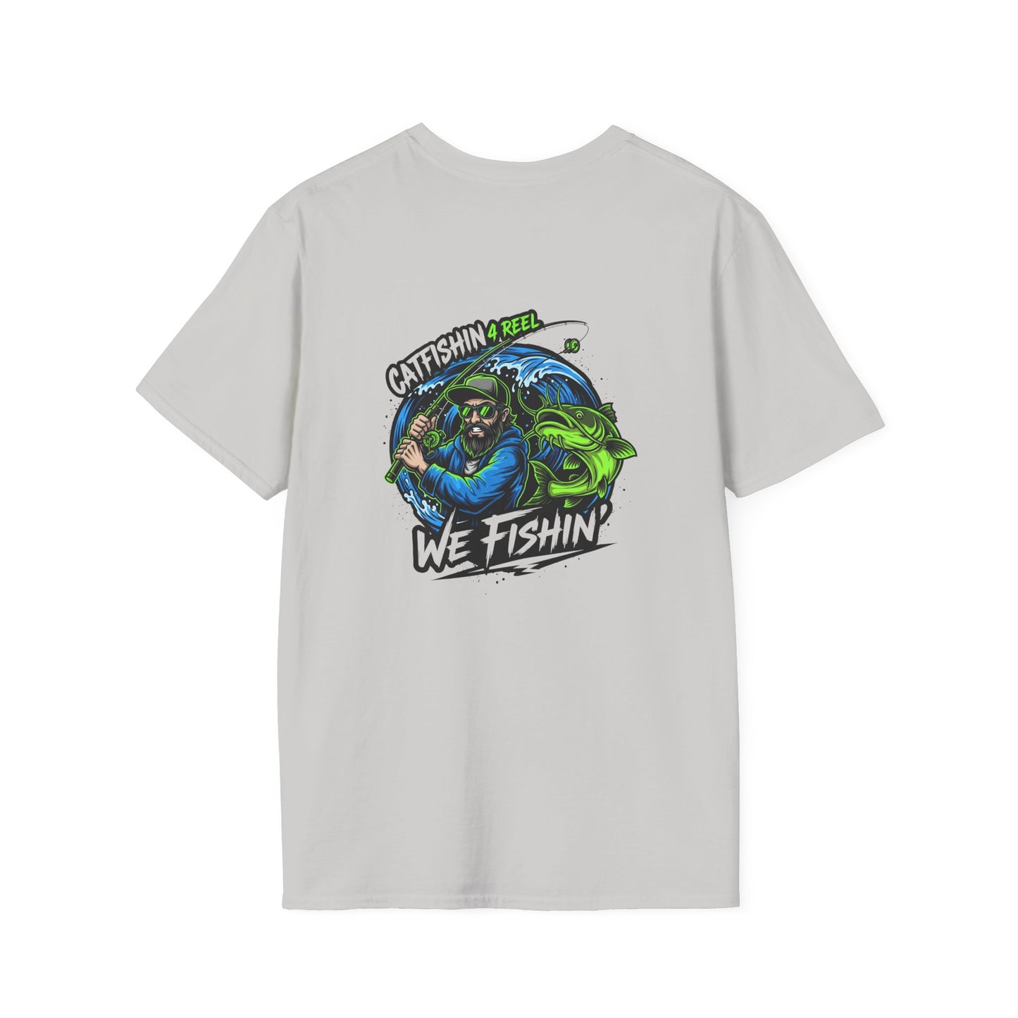 Catfishin' Unisex Softstyle T-Shirt - Perfect for Fishing Enthusiasts, Outdoor Adventure Shirt, Gift for Fishermen, Casual Wear