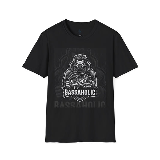 Bassaholic Unisex T-Shirt | Fishing Apparel, Fishing Lover Gift, Outdoorsy Tee, Men's Fishing Shirt, Angler Outfit