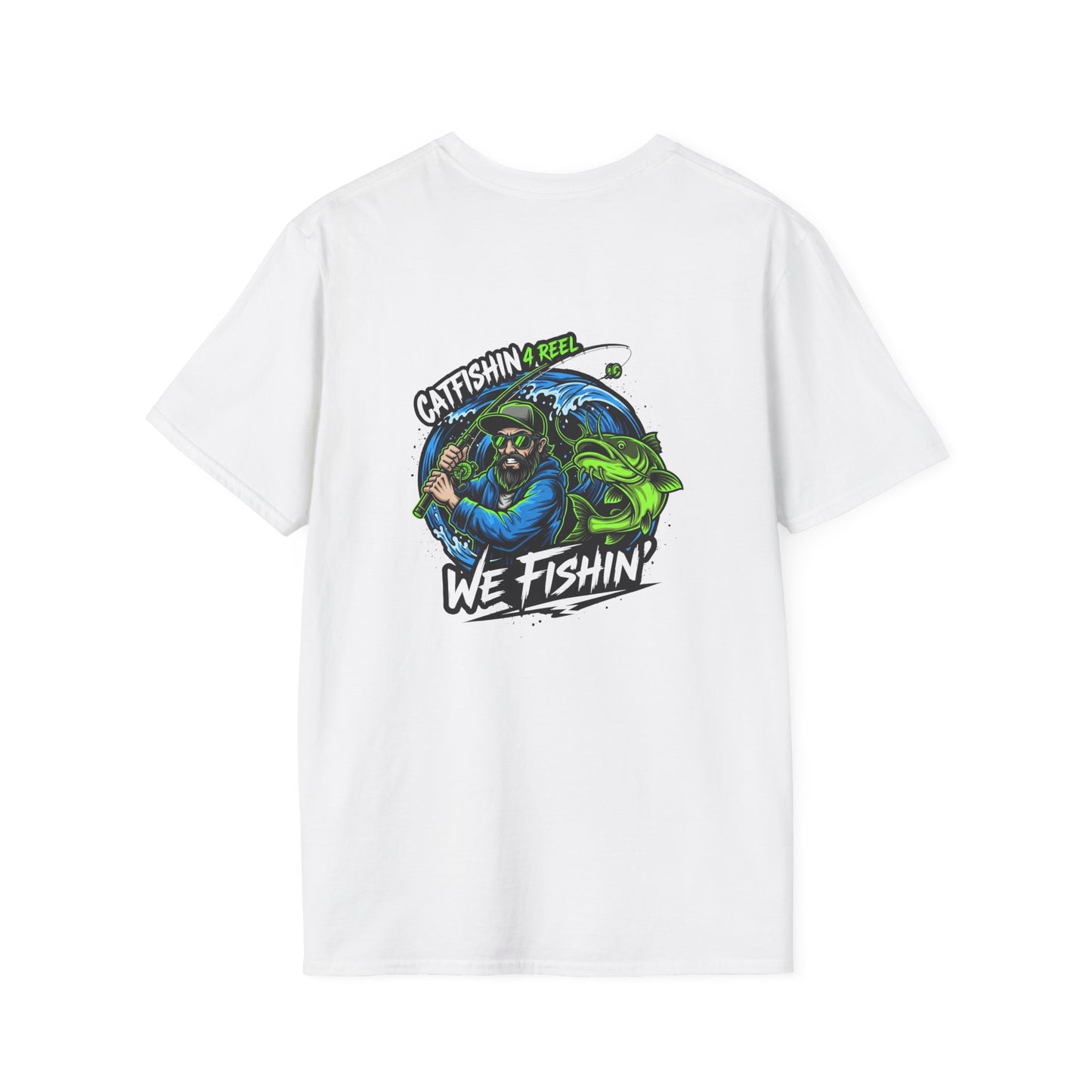 Catfishin' Unisex Softstyle T-Shirt - Perfect for Fishing Enthusiasts, Outdoor Adventure Shirt, Gift for Fishermen, Casual Wear