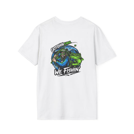 Catfishin' Unisex Softstyle T-Shirt - Perfect for Fishing Enthusiasts, Outdoor Adventure Shirt, Gift for Fishermen, Casual Wear