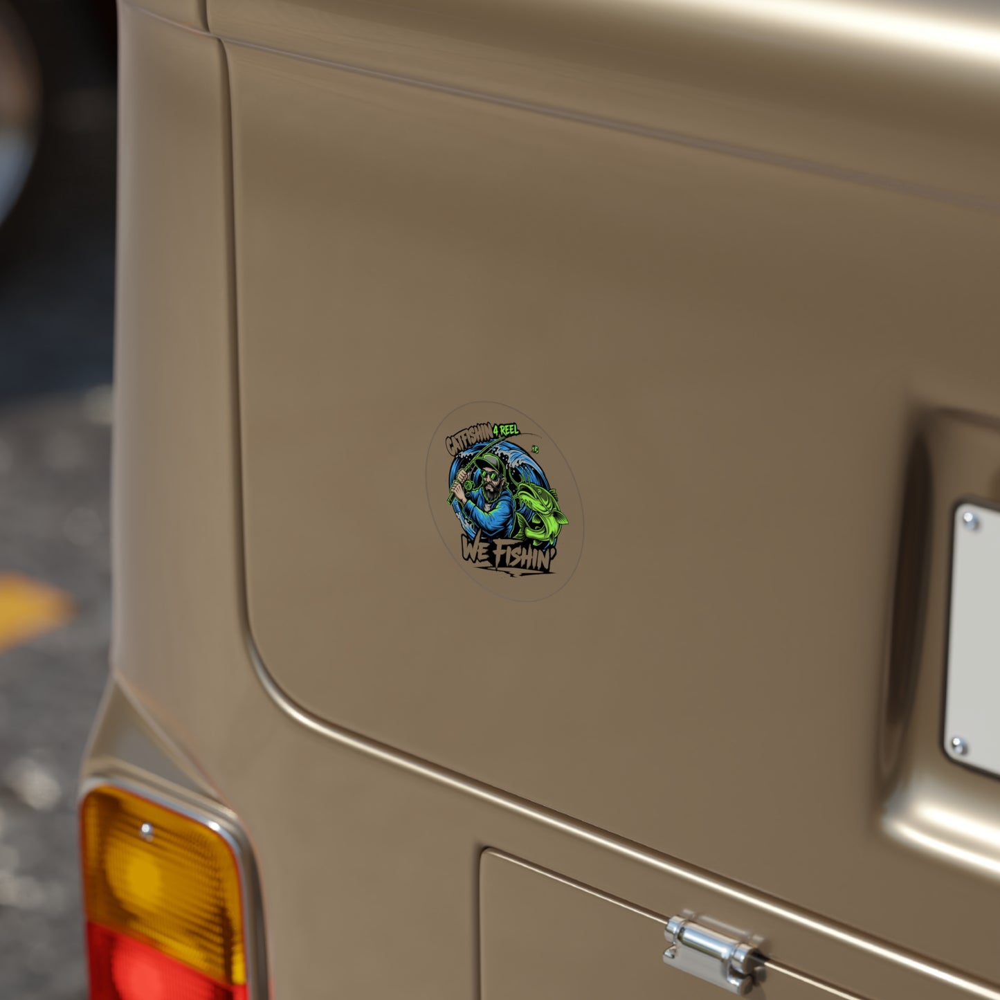 Fishing Outdoor Sticker, Catfish Design for Coolers, Boats, Water Bottles, Laptop, Nature Lovers, Gifts for Fishermen