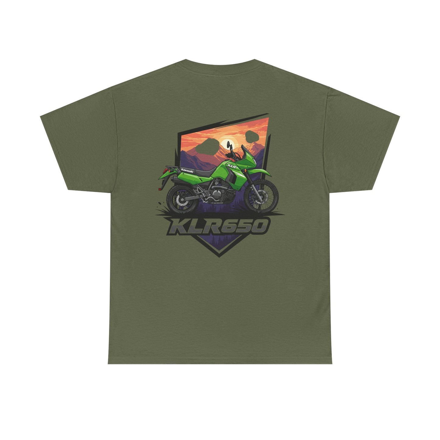 KLR650 Motorcycle Tee for Adventure Lovers, Unisex Heavy Cotton Shirt, Unique Gift for Bikers, Casual Fashion, Outdoor Apparel