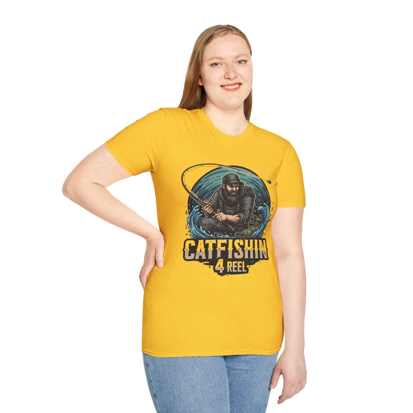 Catfishin' 4 Reel Unisex T-Shirt - Fishing Gift for Anglers, Outdoor Adventure Tee, Catch of the Day Shirt, Summer Fishing Apparel, [...]
