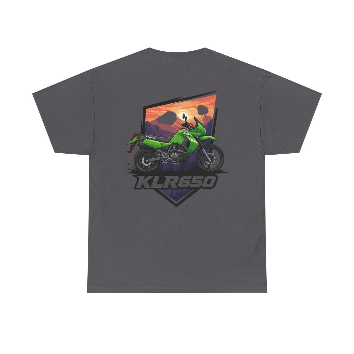 KLR650 Motorcycle Tee for Adventure Lovers, Unisex Heavy Cotton Shirt, Unique Gift for Bikers, Casual Fashion, Outdoor Apparel