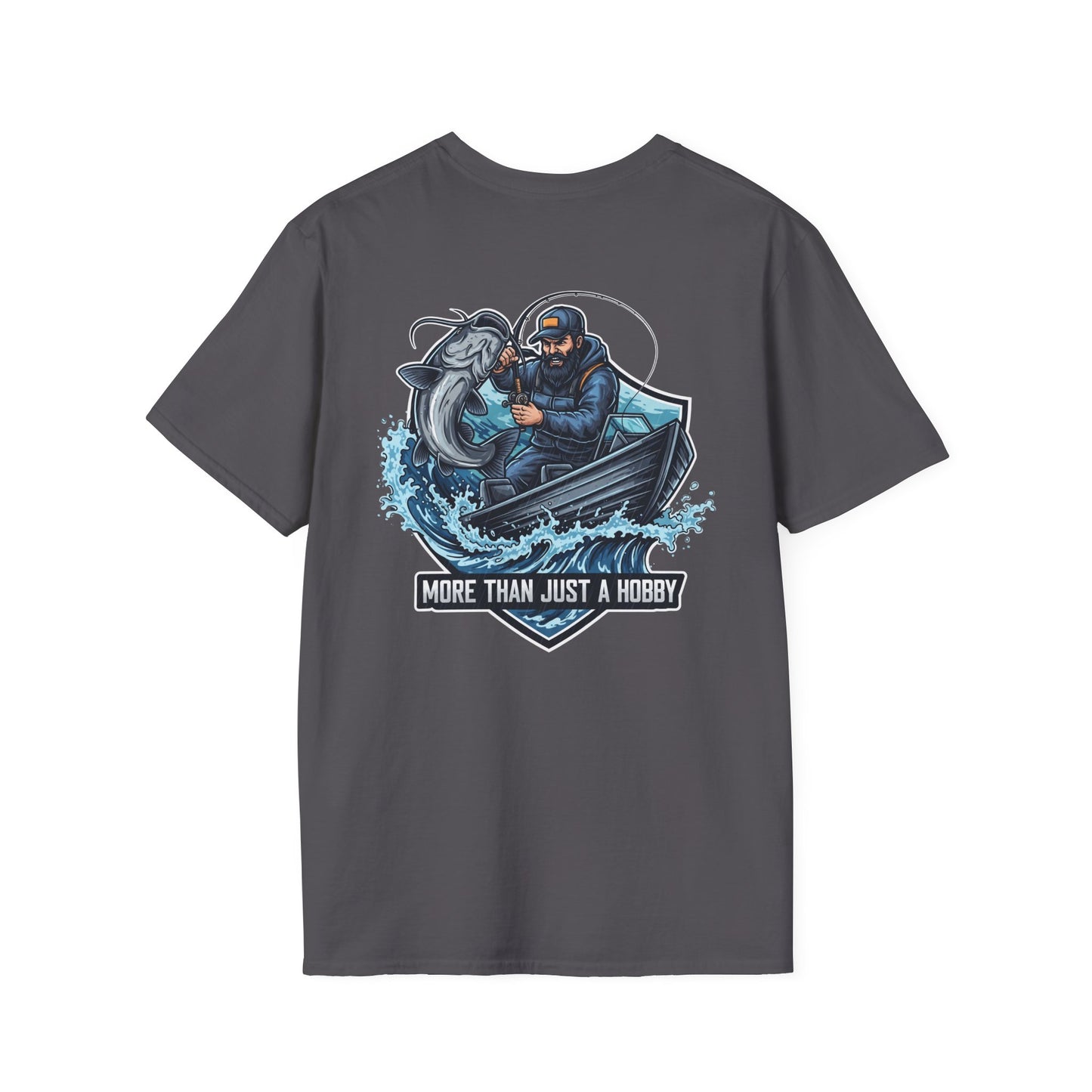 Fishing Enthusiast Unisex Softstyle T-Shirt - Perfect Gift for Anglers, Fishing Hobbyist, Summer Celebrations, Outdoor Adventures