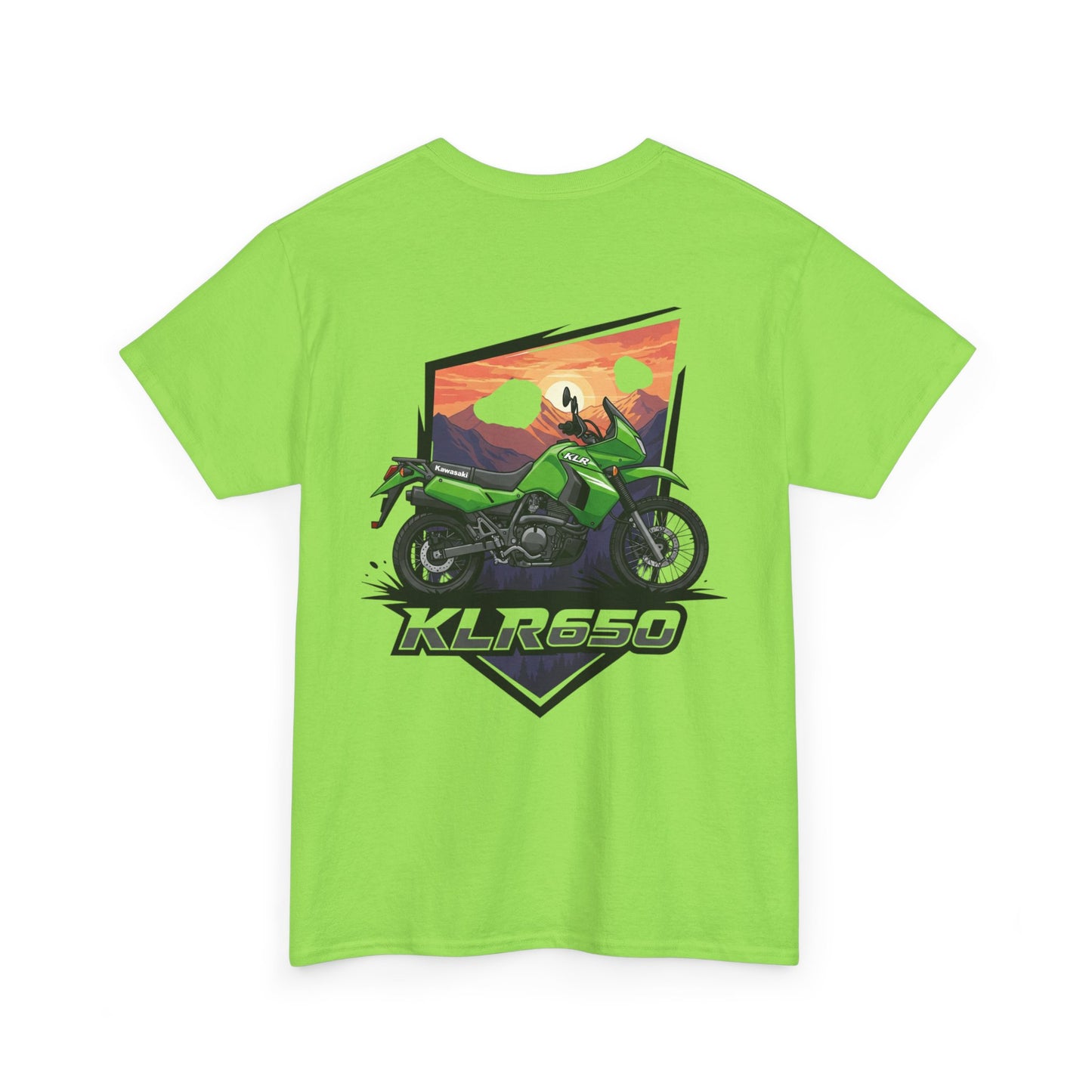 KLR650 Motorcycle Tee for Adventure Lovers, Unisex Heavy Cotton Shirt, Unique Gift for Bikers, Casual Fashion, Outdoor Apparel