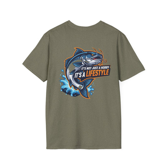 Fishing Lifestyle Unisex T-Shirt, Angler Tee, Fishing Gift, Outdoor Apparel, Casual Wear, Hobbyist Shirt