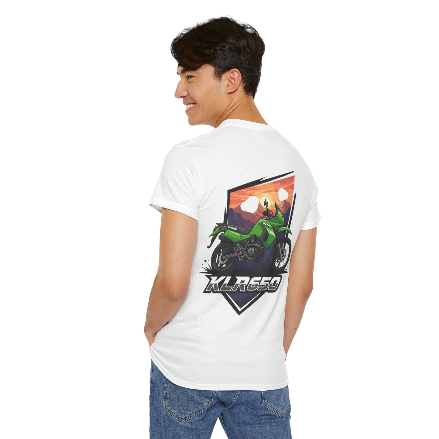 KLR650 Motorcycle Tee for Adventure Lovers, Unisex Heavy Cotton Shirt, Unique Gift for Bikers, Casual Fashion, Outdoor Apparel
