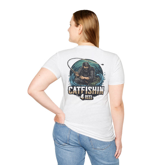Catfishin' 4 Reel Unisex T-Shirt, Fishing Apparel, Gift for Anglers, Summer Style, Outdoor Adventure Shirt