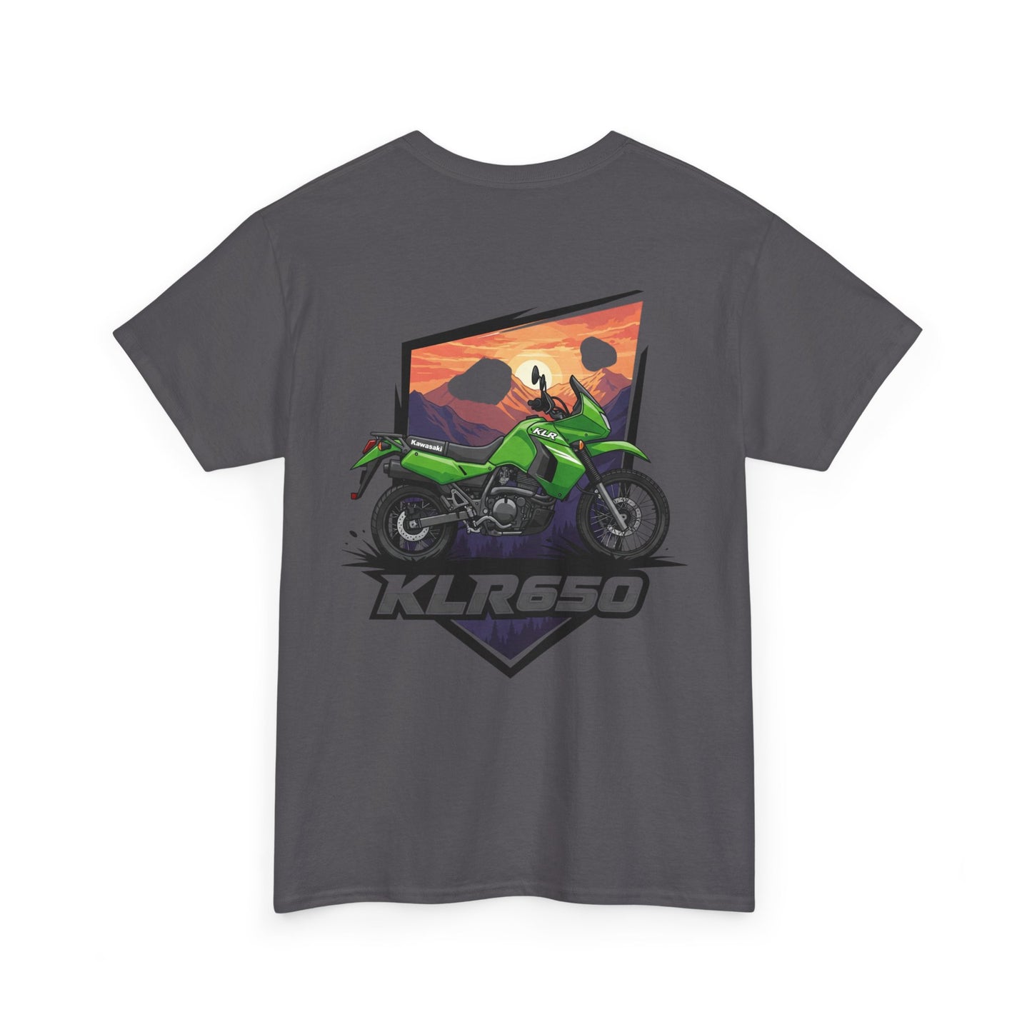 KLR650 Motorcycle Tee for Adventure Lovers, Unisex Heavy Cotton Shirt, Unique Gift for Bikers, Casual Fashion, Outdoor Apparel